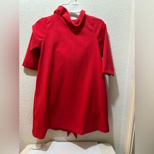 New Gabby Girls back neck tie red  Dress size 7